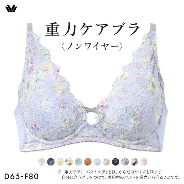 ワコール Wacoal 重力ケアブラ ノンワイヤー BXB194 ブラジャー DEF