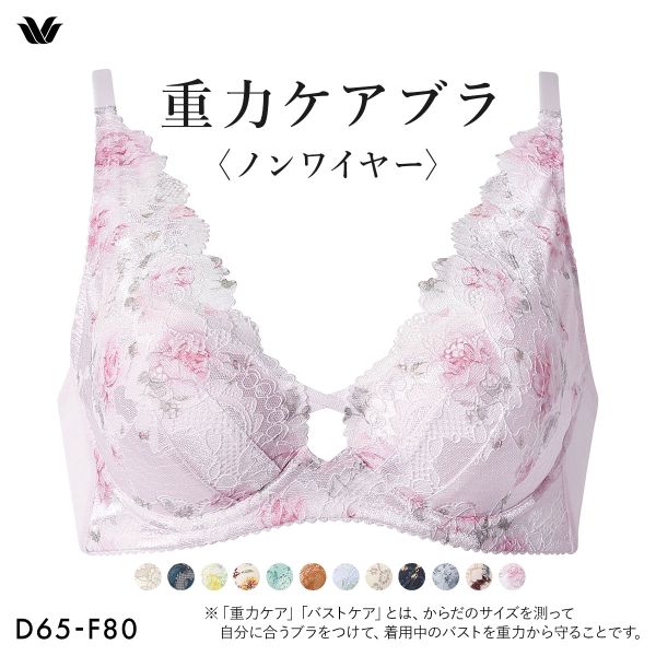 ワコール Wacoal 重力ケアブラ ノンワイヤー BXB194 ブラジャー DEF