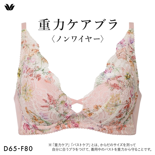 ワコール Wacoal 重力ケアブラ ノンワイヤー BXB194 ブラジャー DEF
