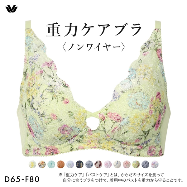 ワコール Wacoal 重力ケアブラ ノンワイヤー BXB194 ブラジャー DEF