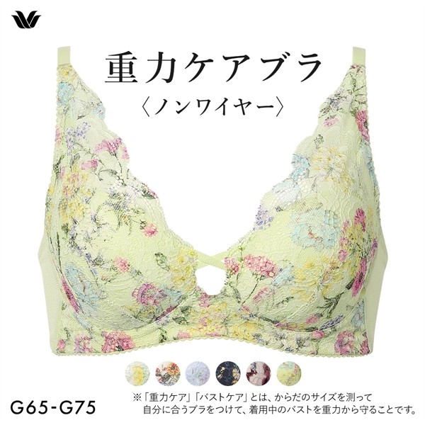 ワコール Wacoal 重力ケアブラ ノンワイヤー BXB194 ブラジャー G