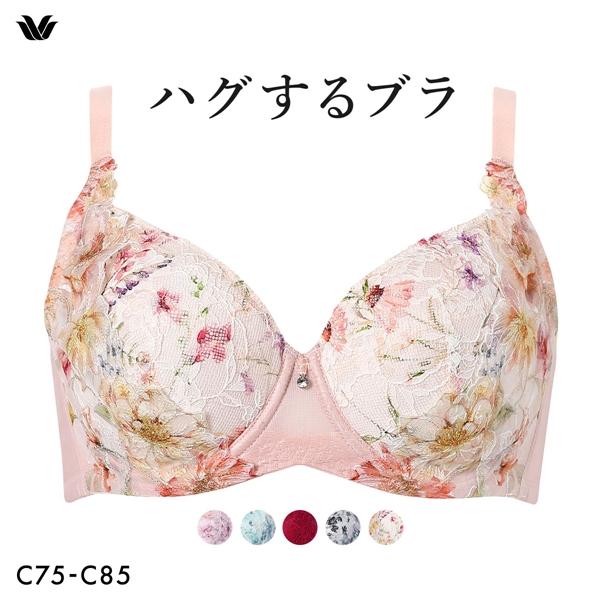 ワコール ハグするブラ コンパクトメイク BXB378 BXB478 フルカップ ブラジャー ABC 大きいサイズ グラマー Wacoal
