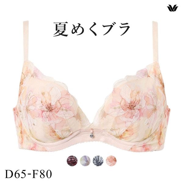ワコール 夏めくブラ 3/4カップブラジャー DEF ワコール ブラジャー 吸汗速乾 高通気 Wacoal BXB475 大きいサイズ