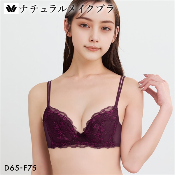 ワコール ナチュラルメイクブラ プッシュアップタイプ ブラジャー DEF 大きいサイズ Wacoal BXC408 08G
