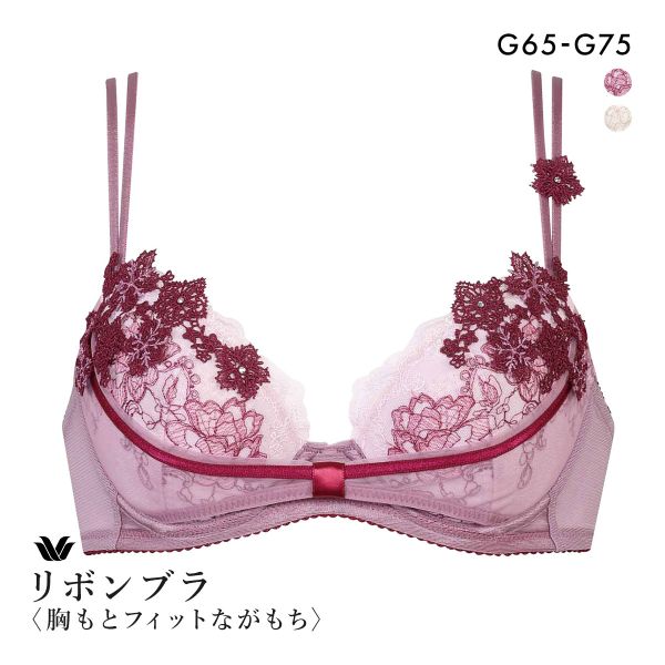 15%OFF ワコール リボンブラ 胸もとフィットながもち 3/4カップブラジャー プレミアム G 09series 15%OFF ワコール リボンブラ 胸もとフィットながもち 3/4カップブラジャー プレミアム G 09series