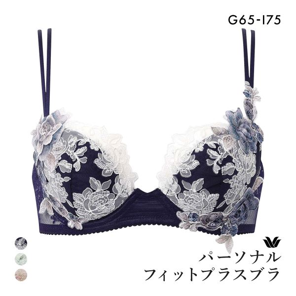 ワコール パーソナルフィットプラスブラ プレミアム 22series BXD422 22G 3/4カップブラジャー GHI Wacoal 大きいサイズ