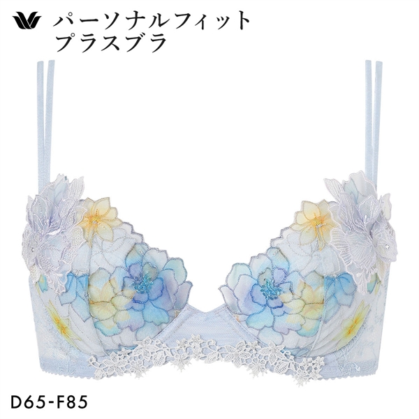 ワコール パーソナルフィットプラスブラ プレミアム 31series BXD431 31G ブラジャー DEF 大きいサイズ Wacoal(BU-ブルー-D65)