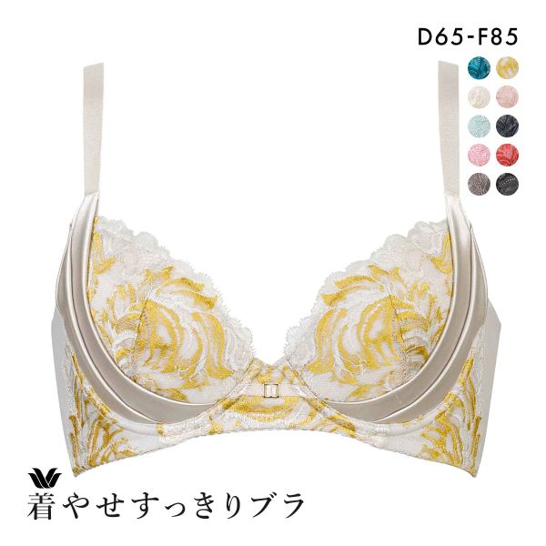 ワコール Wacoal 着やせすっきりブラ プレミアム 12series BXD712 12G 3/4カップブラジャー DEF 脇高 脇肉 単品