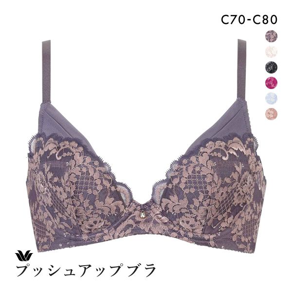 ワコール プッシュアップブラ プランジングタイプ プレミアム 13series BXD713 13G ブラジャー C Wacoal