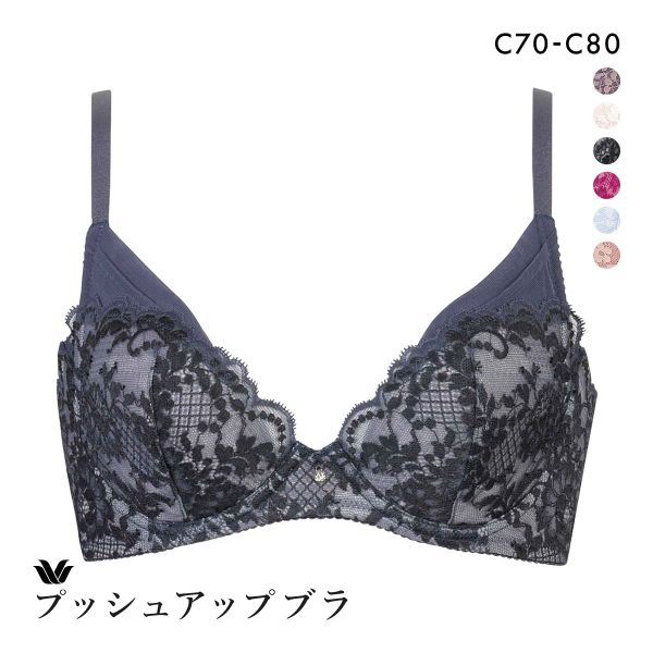 ワコール プッシュアップブラ プランジングタイプ プレミアム 13series BXD713 13G ブラジャー C Wacoal