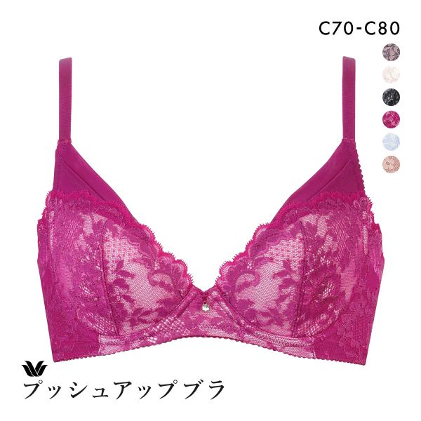 ワコール プッシュアップブラ プランジングタイプ プレミアム 13series BXD713 13G ブラジャー C Wacoal