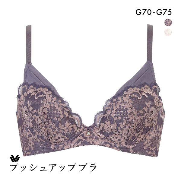 ワコール プッシュアップブラ プランジングタイプ プレミアム 13series BXD713 13G ブラジャー G Wacoal 大きいサイズ