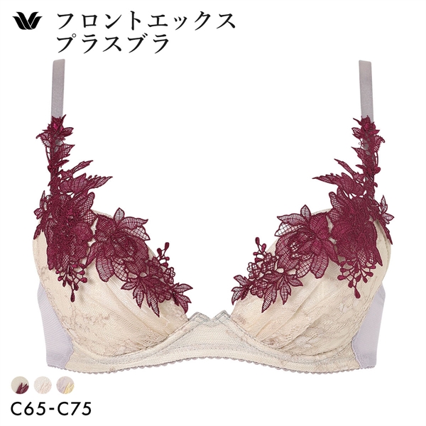 ワコール フロントエックスプラスブラ プレミアム 30series BXD730 30G 3/4カップブラジャー C Wacoal