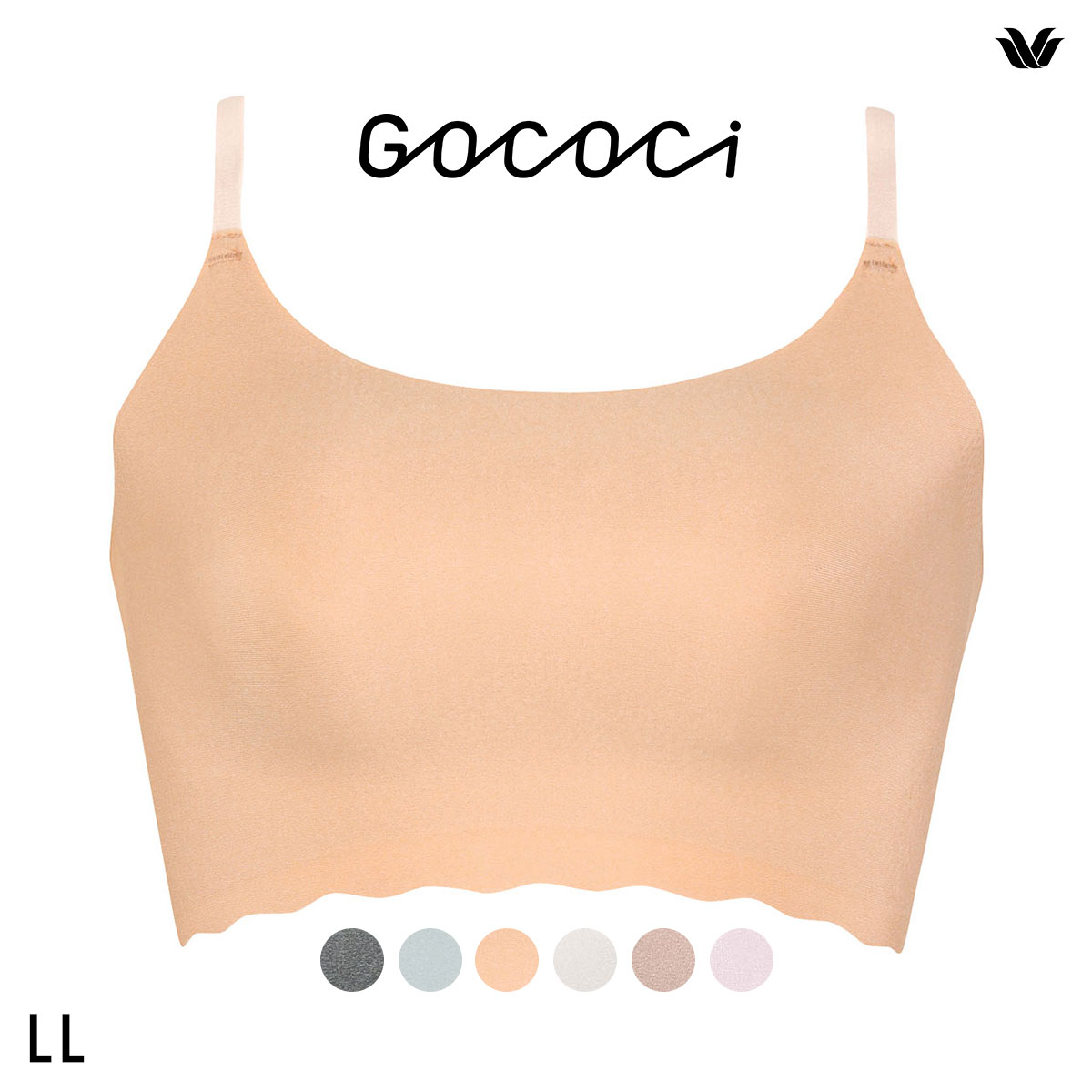 ワコール Wacoal ゴコチ GOCOCi CGG220 ラクに美胸キープ シームレス ノンワイヤーブラ ベンベルグ LL フラット 単品(TER-テラコッタ-LL)