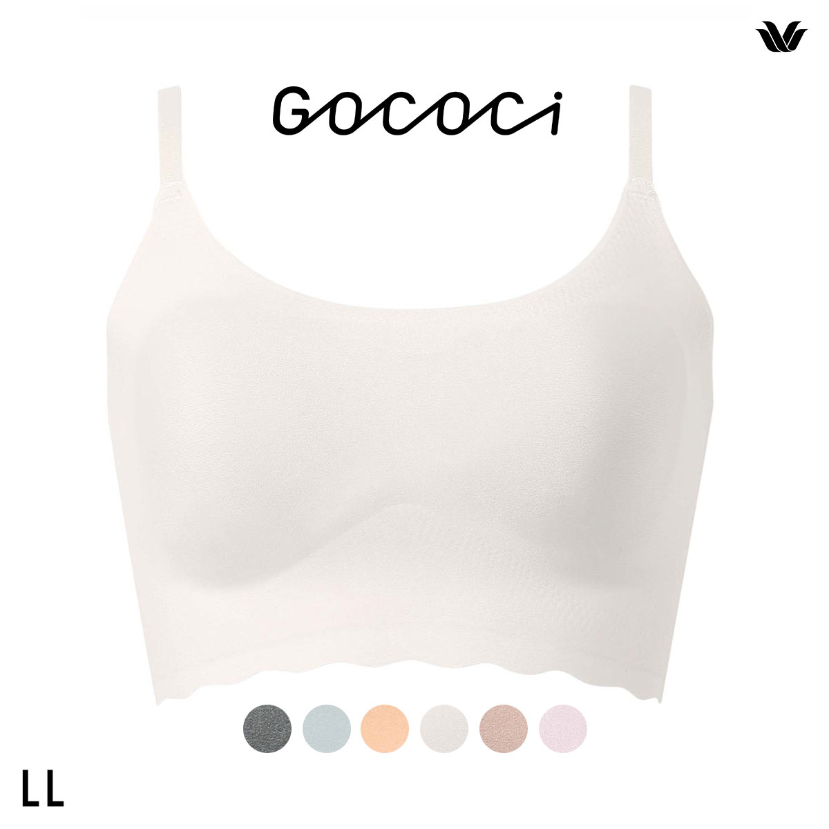 ワコール Wacoal ゴコチ GOCOCi CGG220 ラクに美胸キープ シームレス ノンワイヤーブラ ベンベルグ LL フラット 単品(IV-アイボリー-LL)