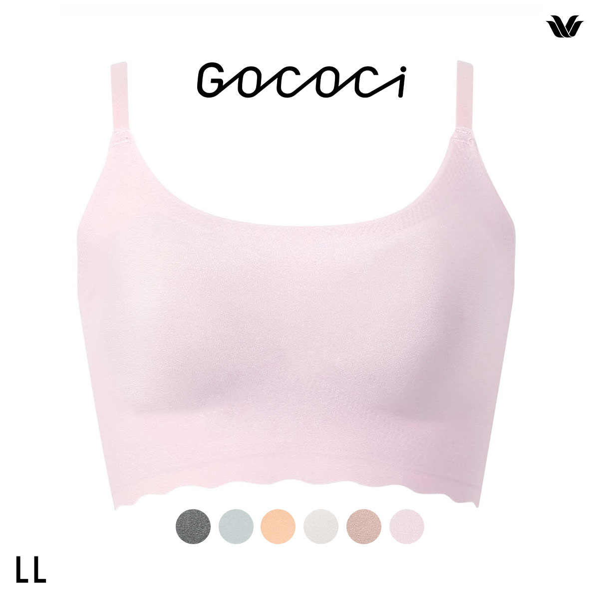 ワコール Wacoal ゴコチ GOCOCi CGG220 ラクに美胸キープ シームレス ノンワイヤーブラ ベンベルグ LL フラット 単品(PI-ピンク-LL)