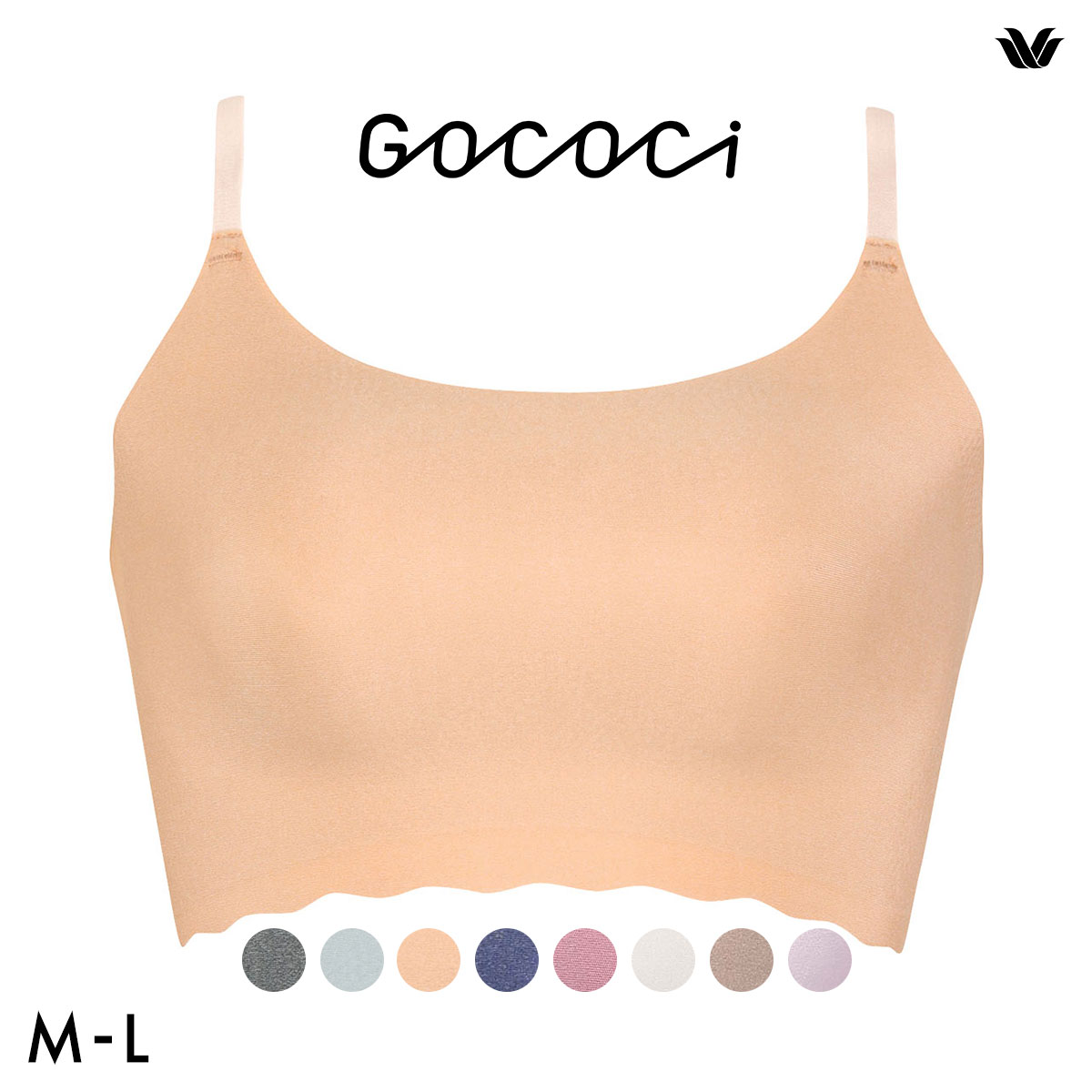 ワコール Wacoal ゴコチ GOCOCi CGG220 ラクに美胸キープ シームレス ノンワイヤーブラ ベンベルグ ML フラット 単品(TER-テラコッタ-M)