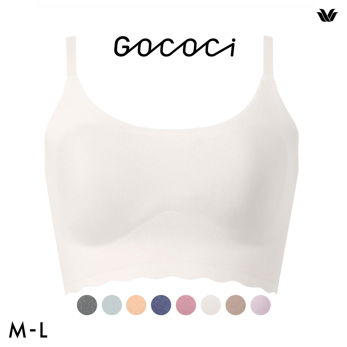 ワコール Wacoal ゴコチ GOCOCi CGG220 ラクに美胸キープ シームレス ノンワイヤーブラ ベンベルグ ML フラット 単品