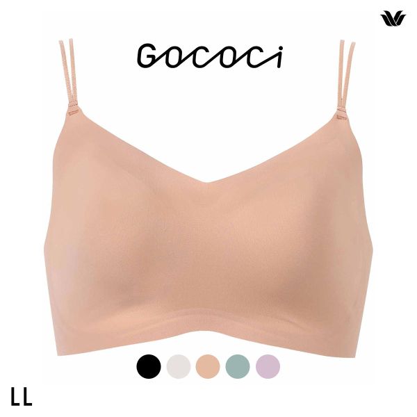 ワコール ゴコチ CGG233 ハーフトップ ノンワイヤー ブラジャー LL ブラレット ワイヤレス Wacoal GOCOCi
