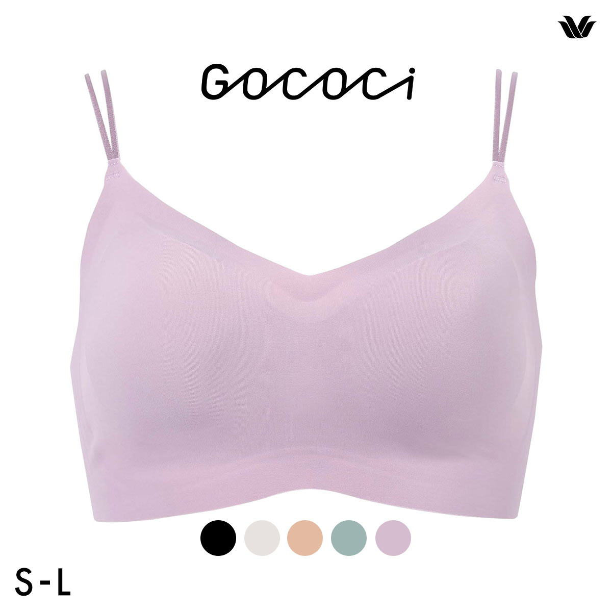 erika　ワコール gocociブラジャー Lサイズ 3点 ワコール Wacoal GOCOCi ゴコチ ノンワイヤーブラ ハーフトップ