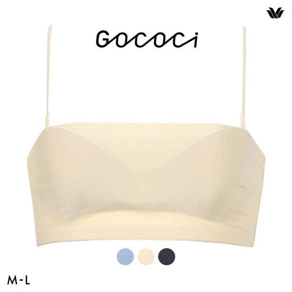ワコール ゴコチ cooomy. クーミー CGG244 ノンワイヤー ブラジャー ML Wacoal GOCOCi ハーフトップ バンドゥ ワイヤレス