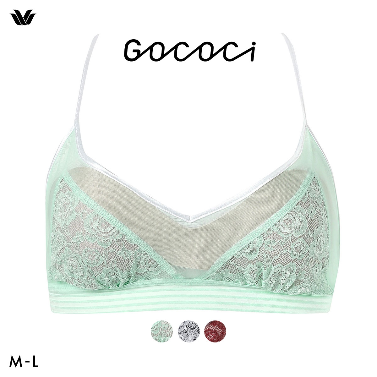 ワコール ゴコチ cooomy. クーミー ノンワイヤー ブラレット ブラジャー CGG246 ML Wacoal GOCOCi ハーフトップ ワイヤレス