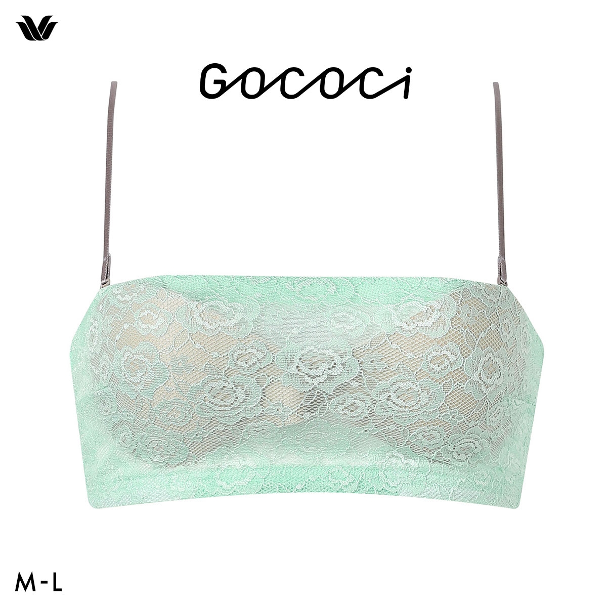 ワコール ゴコチ cooomy. クーミー ノンワイヤー ブラジャー CGG247 ML Wacoal GOCOCi ハーフトップ バンドゥ ワイヤレス(MI-ミント-M)
