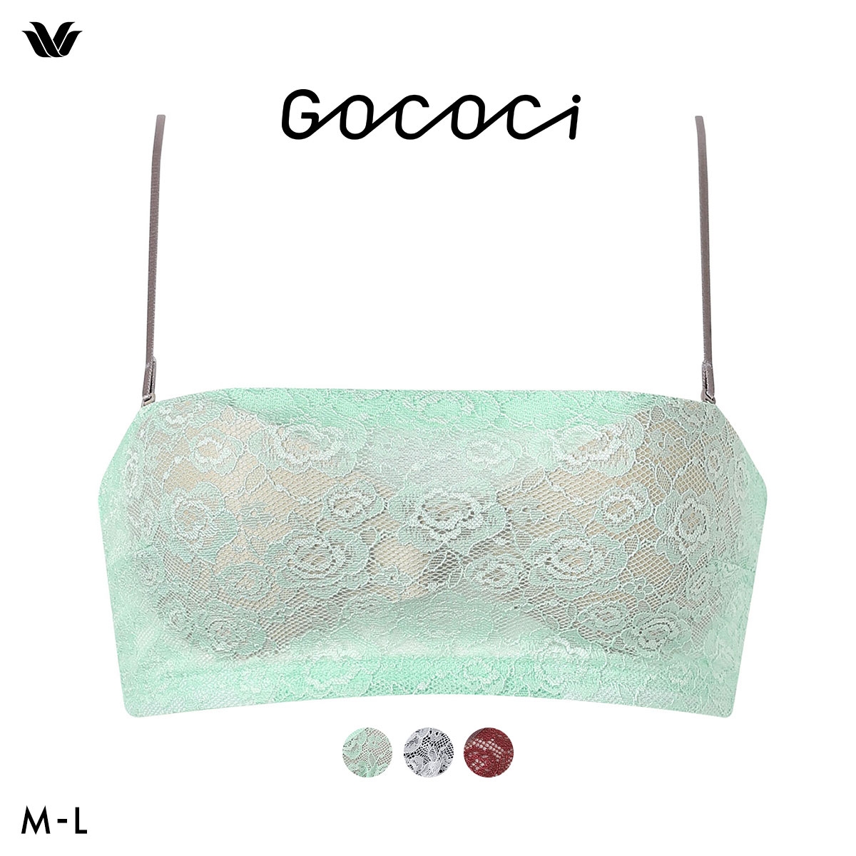 ワコール ゴコチ cooomy. クーミー ノンワイヤー ブラジャー CGG247 ML Wacoal GOCOCi ハーフトップ バンドゥ ワイヤレス