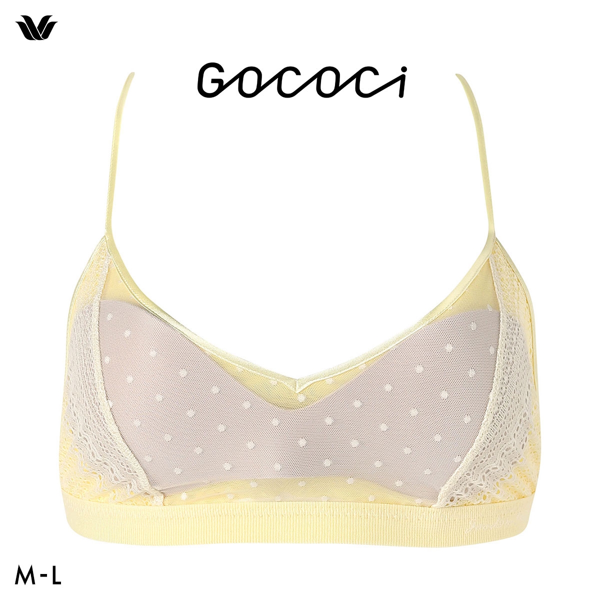 ワコール ゴコチ cooomy. クーミー ノンワイヤー ブラレット ブラジャー CGG249 ML Wacoal GOCOCi ハーフトップ ワイヤレス(CR-クリーム-M)