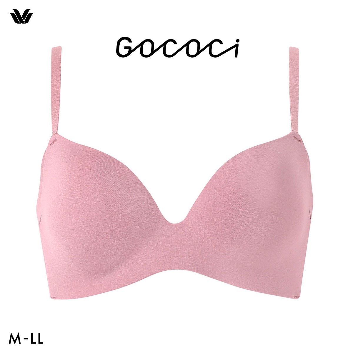 ワコール ゴコチ CGG266 ラクに美胸キープ ノンワイヤーブラ 脇高 フラット ワイヤレスブラ Tシャツブラ モールド ブラジャー Wacoal GOCOCi(PI-ピンク-S)