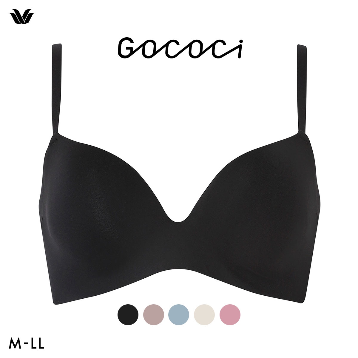 ワコール ゴコチ CGG266 ラクに美胸キープ ノンワイヤーブラ 脇高 フラット ワイヤレスブラ Tシャツブラ モールド ブラジャー Wacoal GOCOCi