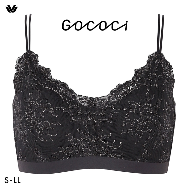 ワコール ゴコチ レーシィ CGG289 ブラジャー ハーフトップ ノンワイヤー ML 単品 ブラレット Wacoal GOCOCi