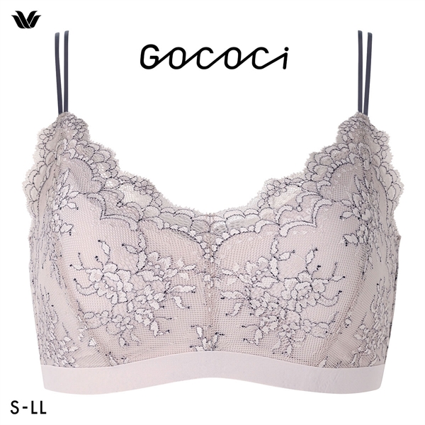ワコール ゴコチ レーシィ CGG289 ブラジャー ハーフトップ ノンワイヤー ML 単品 ブラレット Wacoal GOCOCi
