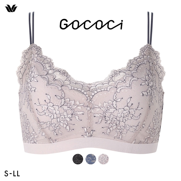 ワコール ゴコチ レーシィ CGG289 ブラジャー ハーフトップ ノンワイヤー ML 単品 ブラレット Wacoal GOCOCi