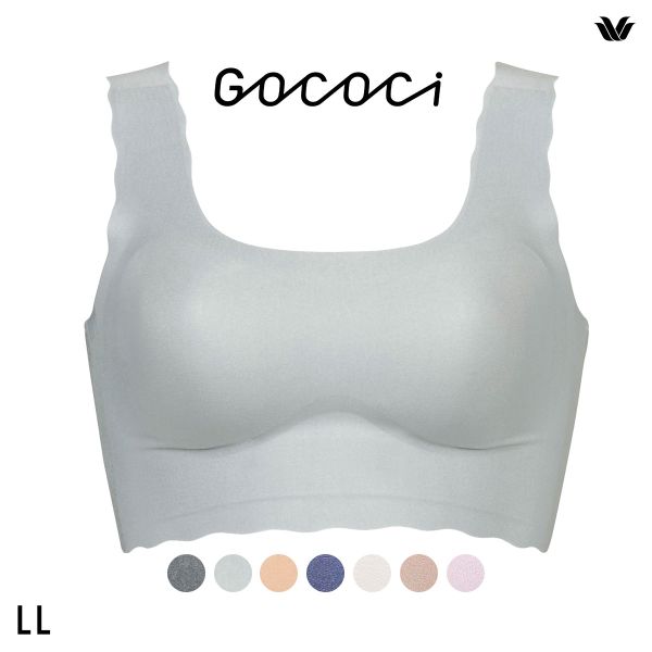 ワコール Wacoal ゴコチ GOCOCi CGG510 ラクに美胸キープ シームレス ノンワイヤーブラ ベンベルグ フラット ワイヤレスブラ LL