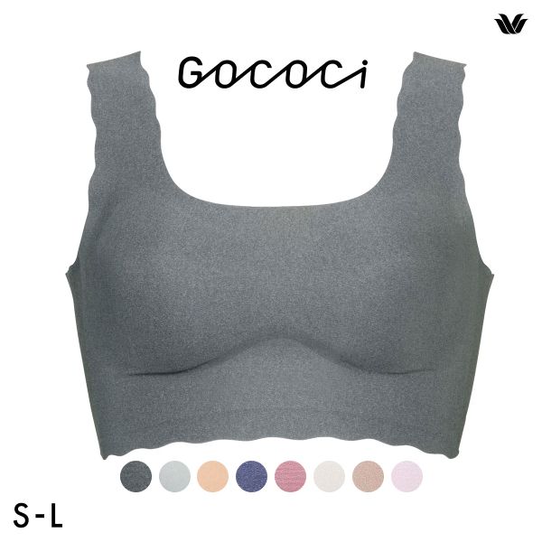 ワコール Wacoal ゴコチ GOCOCi CGG510 ラクに美胸キープ シームレス ノンワイヤーブラ ベンベルグ フラット ワイヤレスブラ SML