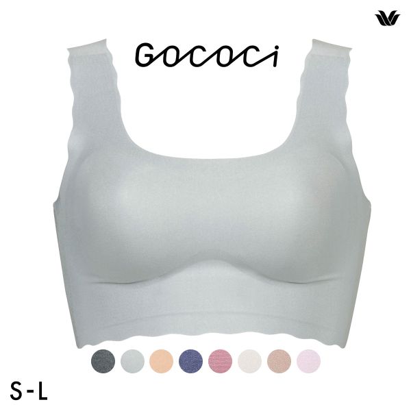 ワコール Wacoal ゴコチ GOCOCi CGG510 ラクに美胸キープ シームレス ノンワイヤーブラ ベンベルグ フラット ワイヤレスブラ SML