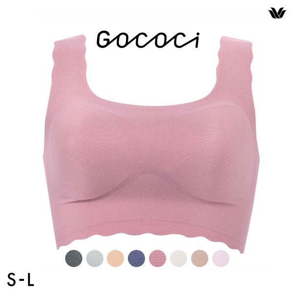 ワコール Wacoal ゴコチ GOCOCi CGG510 ラクに美胸キープ シームレス ノンワイヤーブラ ベンベルグ フラット ワイヤレスブラ SML