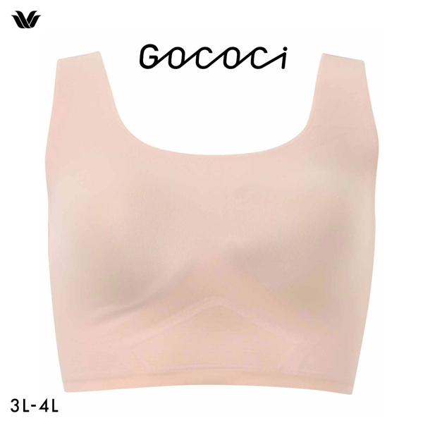 ワコール Wacoal ゴコチ GOCOCi CGG533 ラクに美胸キープ シームレス ノンワイヤー ブラジャー 3L 4L フラット 無縫製 単品