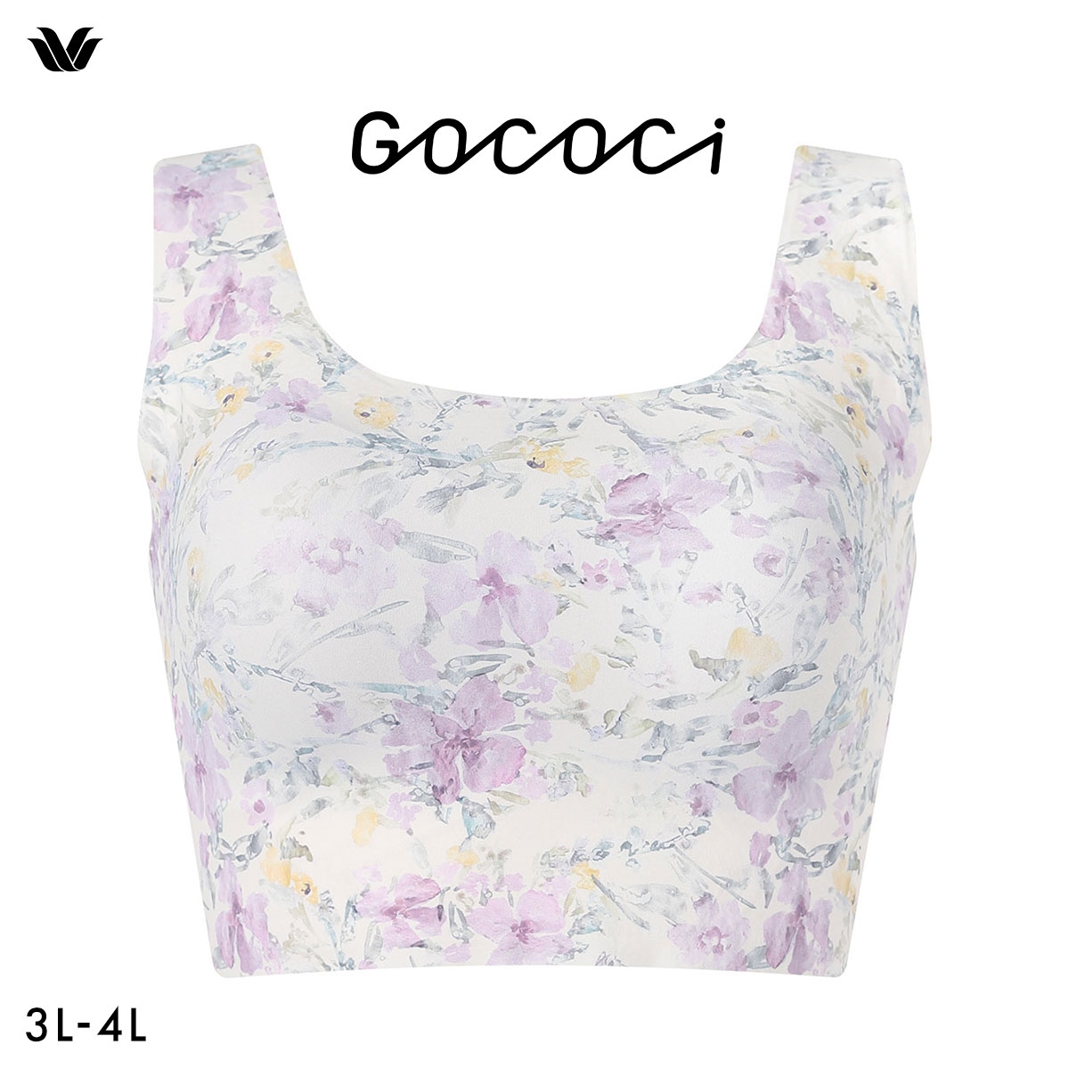 ワコール Wacoal ゴコチ GOCOCi CGG533 ラクに美胸キープ シームレス ノンワイヤー ブラジャー 3L 4L フラット 無縫製 単品(WI-ワイン-3L)