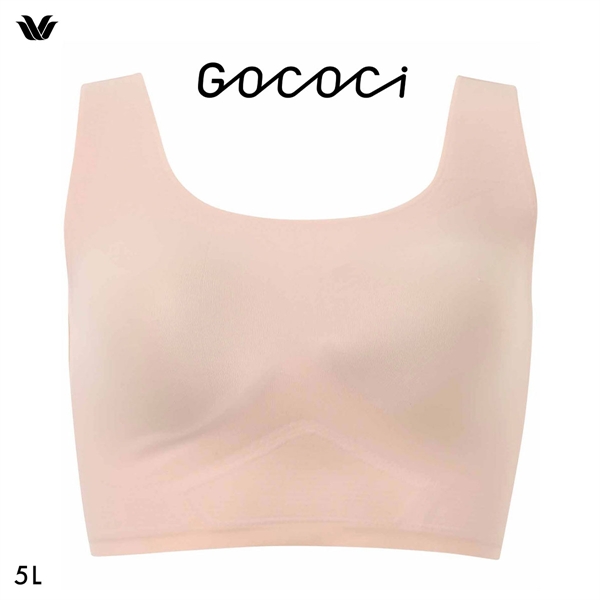 ワコール Wacoal ゴコチ GOCOCi CGG533 ラクに美胸キープ シームレス ノンワイヤー ブラジャー 5L フラット 無縫製 単品