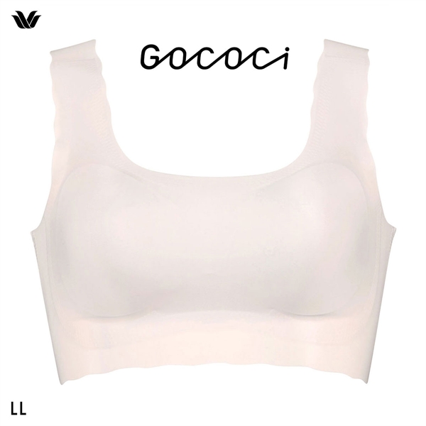 ワコール Wacoal ゴコチ GOCOCi CGG535 ラクに美胸キープ ブラジャー ノンワイヤー シームレス ナイロン フラット LL 単品(BE-ベージュ-LL)