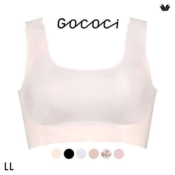 ワコール Wacoal ゴコチ GOCOCi CGG535 ラクに美胸キープ ブラジャー ノンワイヤー シームレス ナイロン フラット LL 単品