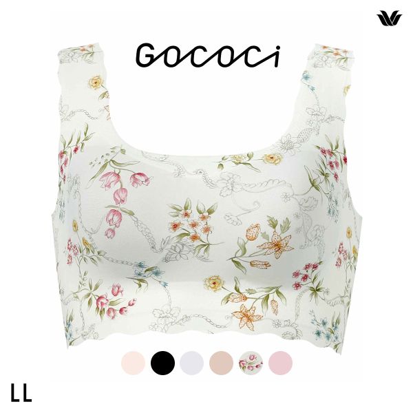 ワコール Wacoal ゴコチ GOCOCi CGG535 ラクに美胸キープ ブラジャー ノンワイヤー シームレス ナイロン フラット LL 単品
