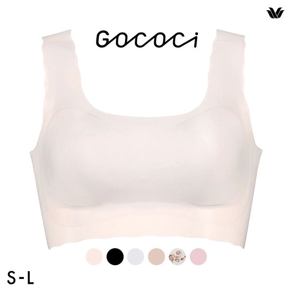 ワコール Wacoal ゴコチ GOCOCi CGG535 ラクに美胸キープ ブラジャー ノンワイヤー シームレス ナイロン フラット SML 単品