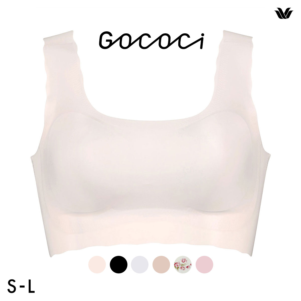 ワコール Wacoal ゴコチ GOCOCi CGG535 ラクに美胸キープ ブラジャー ノンワイヤー シームレス ナイロン フラット SML 単品(BE-ベージュ-S)