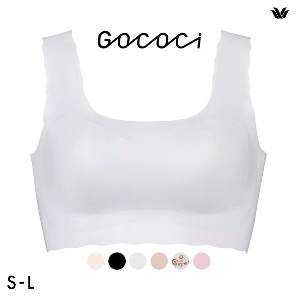 ワコール Wacoal ゴコチ GOCOCi CGG535 ラクに美胸キープ ブラジャー ノンワイヤー シームレス ナイロン フラット SML 単品