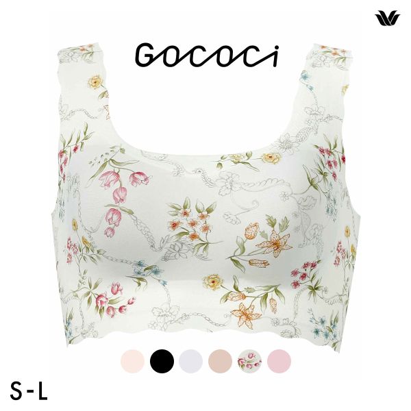 ワコール Wacoal ゴコチ GOCOCi CGG535 ラクに美胸キープ ブラジャー ノンワイヤー シームレス ナイロン フラット SML 単品