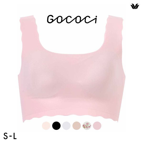 ワコール Wacoal ゴコチ GOCOCi CGG535 ラクに美胸キープ ブラジャー ノンワイヤー シームレス ナイロン フラット SML 単品