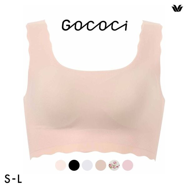 ワコール Wacoal ゴコチ GOCOCi CGG535 ラクに美胸キープ ブラジャー ノンワイヤー シームレス ナイロン フラット SML 単品